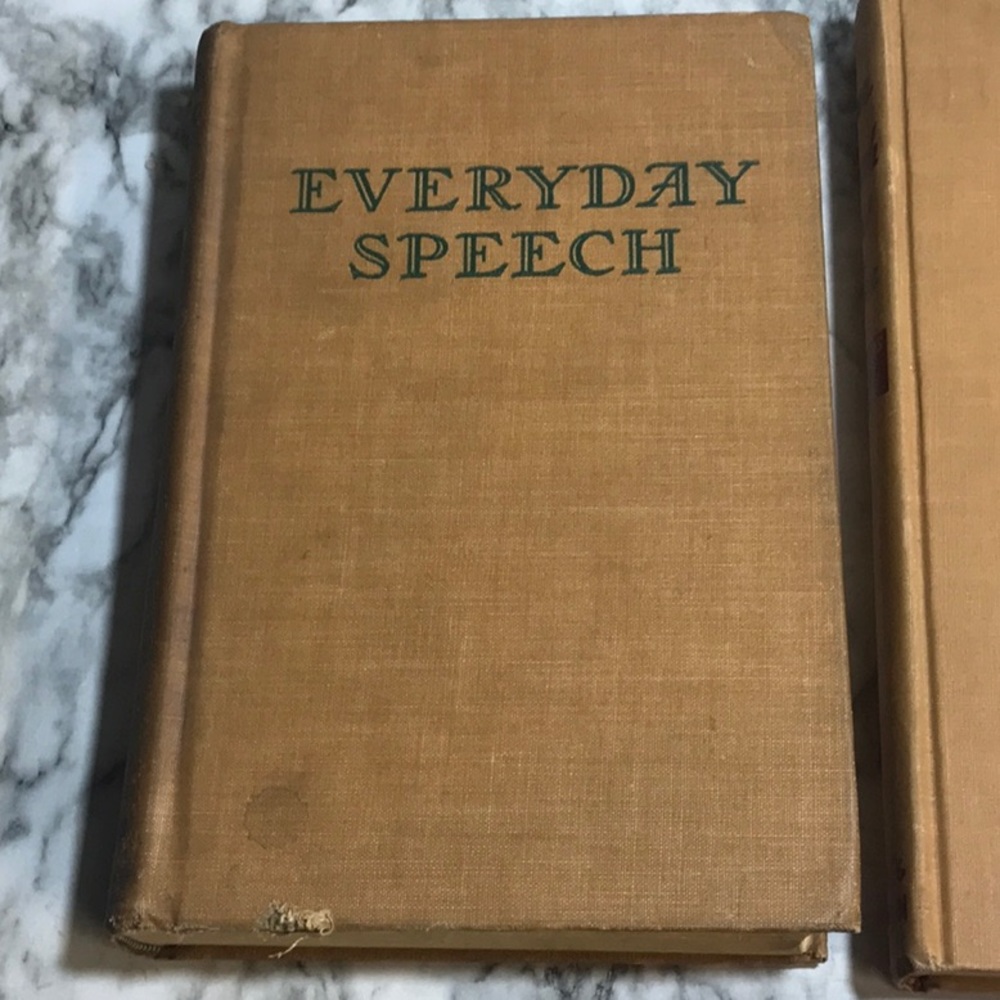 3 vintage from the 1940s Speech books hardcover Speech for all Your Speech - Picture 2 of 11
